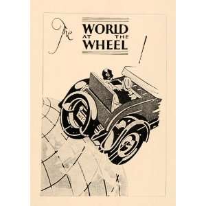  1927 Vintage Automobile Car Booklet Cover Design Print 