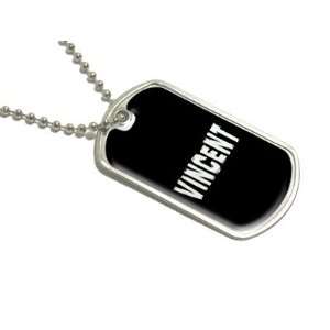  Vincent   Name Military Dog Tag Luggage Keychain 