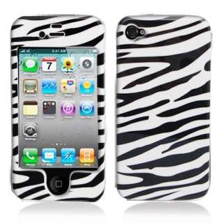 Verizon Apple Iphone 4 Zebra Hard Phone Case  