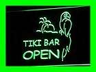 i331 b Tiki Bar Parrot OPEN Display NEW Neon Light Sign