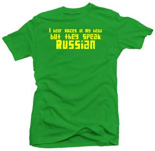 Russian Voices Funny CCCP USSR Communist New T shirt  