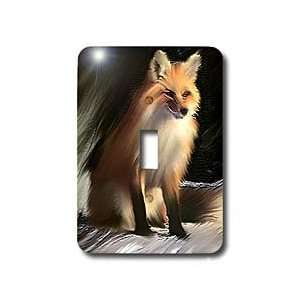  Dinzas Art Animals   Fox   Light Switch Covers   single 