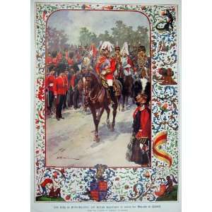   Colour Print Field Marshal British Regiments King Army