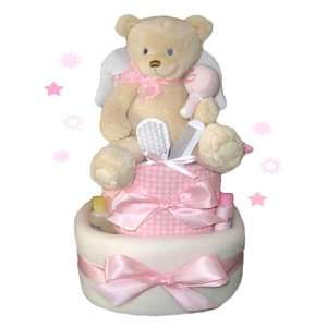   Babies 1194022 Precious Angel Girl Diaper Cake  2 Tier   Girl: Baby