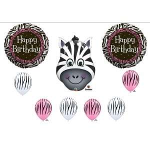   ZEBRA BIRTHDAY PARTY Balloons Decorations Supplies: Everything Else