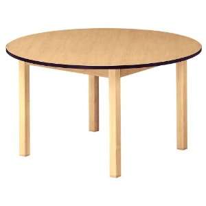  KFI 36 Round Wood Table 27 High: Home & Kitchen