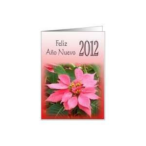  2012 Feliz Año Nuevo   Spanish Happy New Year Card Card 