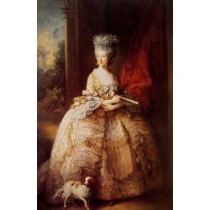   Mounted Print Gainsborough Queen Charlotte