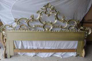 RARE Vintage Replica Michael Jackson Gold Ornate Bed Headboard 56 X 