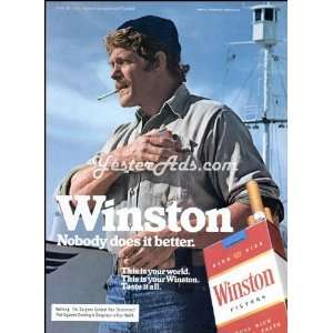  1980 Vintage Ad R.J. Reynolds Tobacco Co. Winston   Nobody 