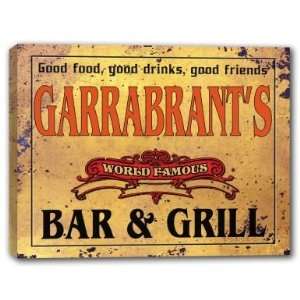  GARRABRANTS Family Name World Famous Bar & Grill 