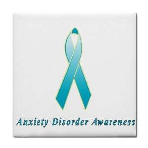 Anxiety Disorder Awareness Ribbon Tile Trivet