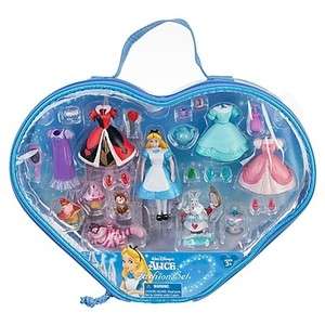 Disney Alice In Wonderland Fashion Polly Pocket 25 Pc Playset NEW 