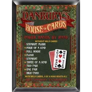   House of Cards Pub Sign Bar Sign Poker Room Sign