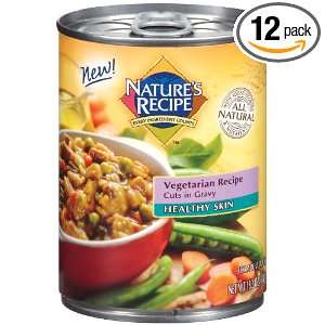 Natures Recipe Healthy Skin Vegetarian Canned Dog Food, 13.2 Ounce 