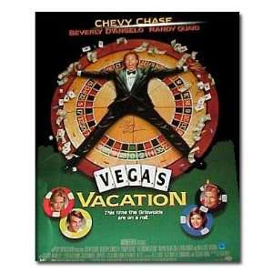    Chevy Chase Signed Vegas Vacation Movie Poster 