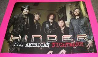 HINDER SIGNED NEW ALL AMERICAN NIGHTMARE POSTER PROOF  