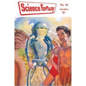  Science Fantasy Robot with Human Friends Fantasy Art 