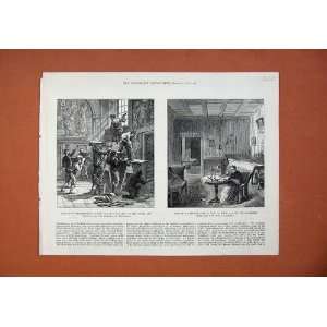  1878 Vatican Stanze Raffaele Chambers Cardinals Print 