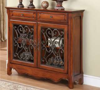   COLONIAL STYLE ENTRY ACCENT SOFA TABLE SIDEBOARD FOYER BUFFET CABINET
