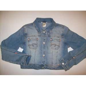 LIMITED TOO GIRLS CROPPED JEAN JACKET   MEDIUM 12