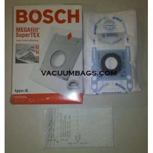 Bosch Type G MEGAfilt, SuperTEX Vacuum Cleaner Bags / 15 pack plus 3 