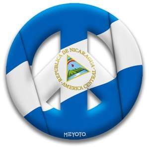  Peace Sign Magnet of Nicaragua by MEYOTO 