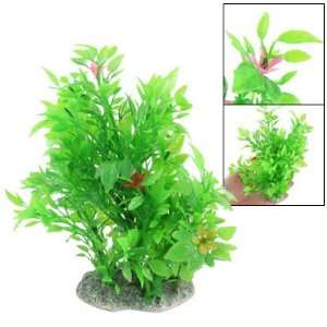  Como Flower Detail Green Grass Plants Ornament for Fish 