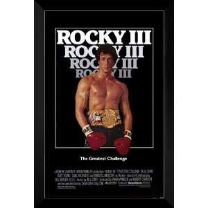  Rocky 3 FRAMED 27x40 Movie Poster Sylvester Stallone 