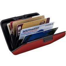 Aluminum Wallet Credit Card & ID Hoder (Red)*  