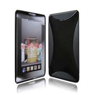   Silicon Skin Case Cover for  Kindle Fire 7 Tablet Solid Black
