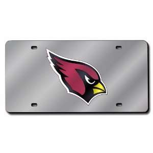 Arizona Cardinals License Plate Cover (Silver)