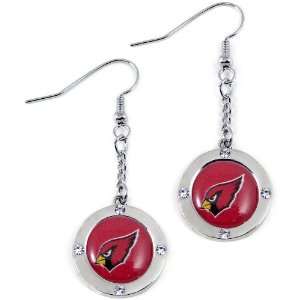  NFL Arizona Cardinals Crystal Dangle Earrings: Sports 