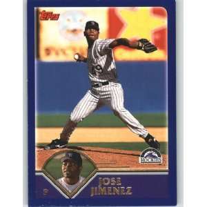  2003 Topps #51 Jose Jimenez   Colorado Rockies (Baseball 