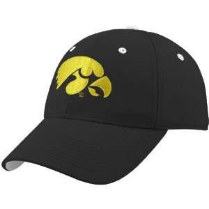    Iowa Hawkeyes Black College Replica Logo Hat