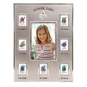   Picture Frame SCHOOL DAYS   Silver   Picture Frame: Home & Kitchen