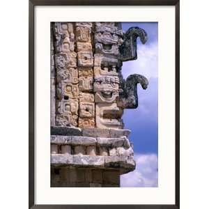 in Stone on Exterior Walls of Temple in the Nunnery Quadrangle, Uxmal 