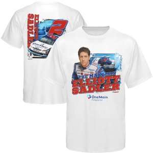 NASCAR Chase Authentics Elliot Sadler Draft T Shirt   White:  