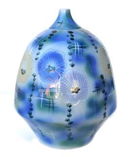 Beautiful Blue Painter Porcelain Flower Vase y710  
