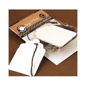   Canvas Corp   Tags and Ties   Scallop   White: Arts, Crafts & Sewing