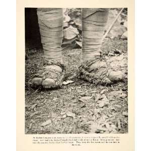  1933 Print India Speaks Halliburton Native Footgear Wool 