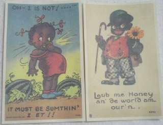 Black Americana Collectible Comical Postcards Set Of 15  