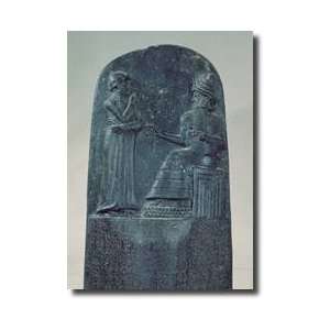   His Laws To King Hammurabi On His Giclee Print