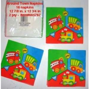  Around Town Paper Napkins   16 Pack Case Pack 144
