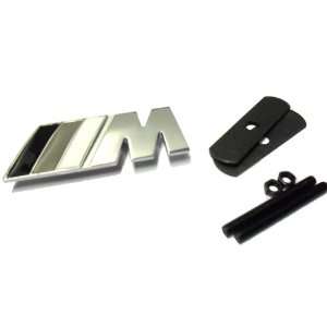 BMW M Black and White Grille Emblem Badge (Made of Metal) M1 M2 M3 M4 