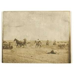   thrown,c1908 Turkey Track Ranch,Texas,TX,cowboy