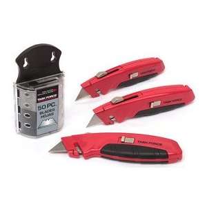  Task Force 3 Piece Utility Knives with 50 Blades Office 