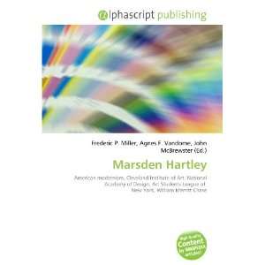  Marsden Hartley (9786132720078) Books