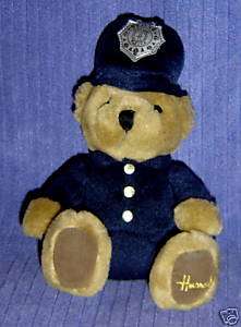 HARRODS KNIGHTSBRIDGE UK POLICE BOBBY TEDDY BEAR ~V14  