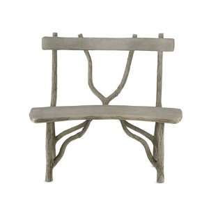  Currey and Company 2767 Olmsted   40 Small Curved Bench 
